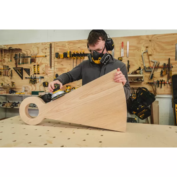 Aku excentrická bruska DeWALT DCW211NT, 125 mm, bez akumulátorů, v kufru