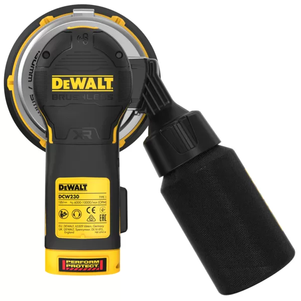 Aku excentrická bruska DeWALT DCW230N, 150 mm, bez akumulátorů