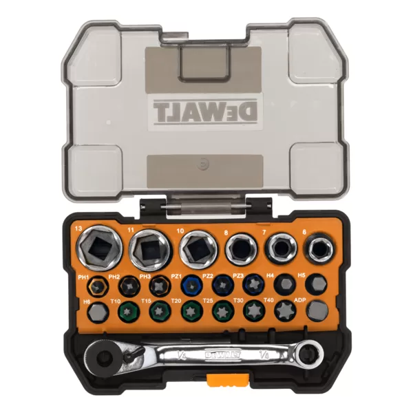 Sada bitů a hlavic DeWALT DT70906 McLaren 24 dílná