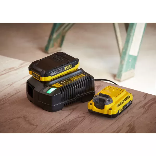 Aku bezuhlíková vrtačka s příklepem Stanley FATMAX® SFMCD715D1K, V20, 18 V